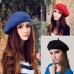 Sweet Plain Beret Hat Wool Autumn  Girls Fashion Hats French Beret MAD  eb-12529522